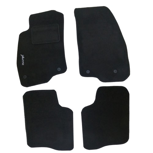 Tappetini Auto In Moquette Per Fiat Grande Punto 2013 Con 4 Clip Di Fissaggio